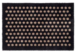 Dot Gulvmåtte, Sort/Sand, 40x60 cm