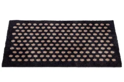 Dot Gulvmåtte, Sort/Sand, 40x60 cm