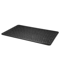 Dot Gummi Dørmåtte, Black, 60x90 cm