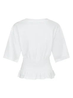 Dray Boxy Smock T-shirt, White, 36
