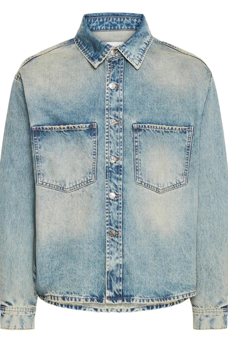 Drip Overshirt, Middle Vintage Blue Denim, L