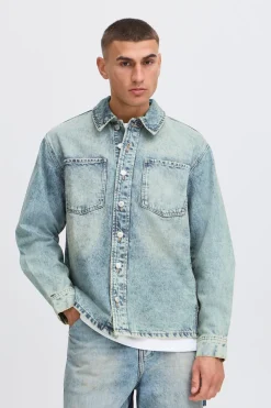 Drip Overshirt, Middle Vintage Blue Denim, L