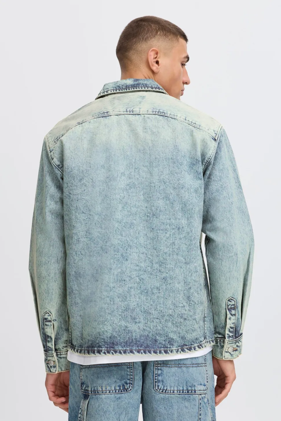 Drip Overshirt, Middle Vintage Blue Denim, L