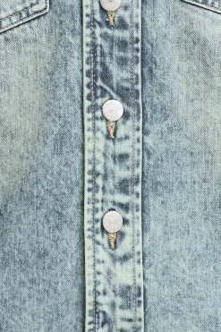 Drip Overshirt, Middle Vintage Blue Denim, L