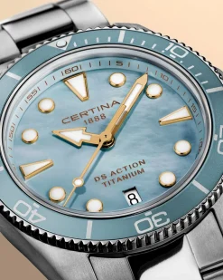 DS Action C048.210.44.131.00 Dameur, Light Blue, 34,5 mm