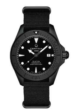 DS Action Diver C032.607.38.051.00 Herreur, Sort, 43 mm