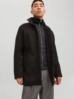 Dunham Uld Jakke, Dark Grey Melange, L