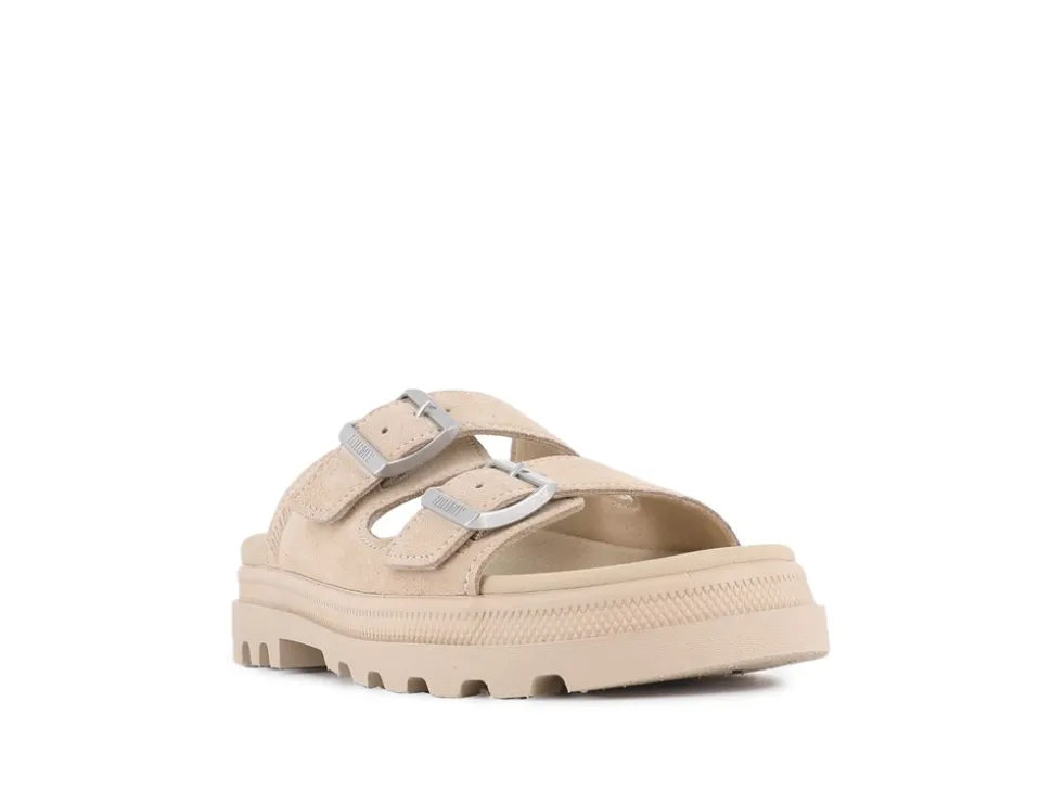 Dunlite Riviera Suede Sandaler, Warm Sand, 40