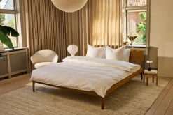 Egyptisk Bomuldssengetøj, White, 140x200 cm