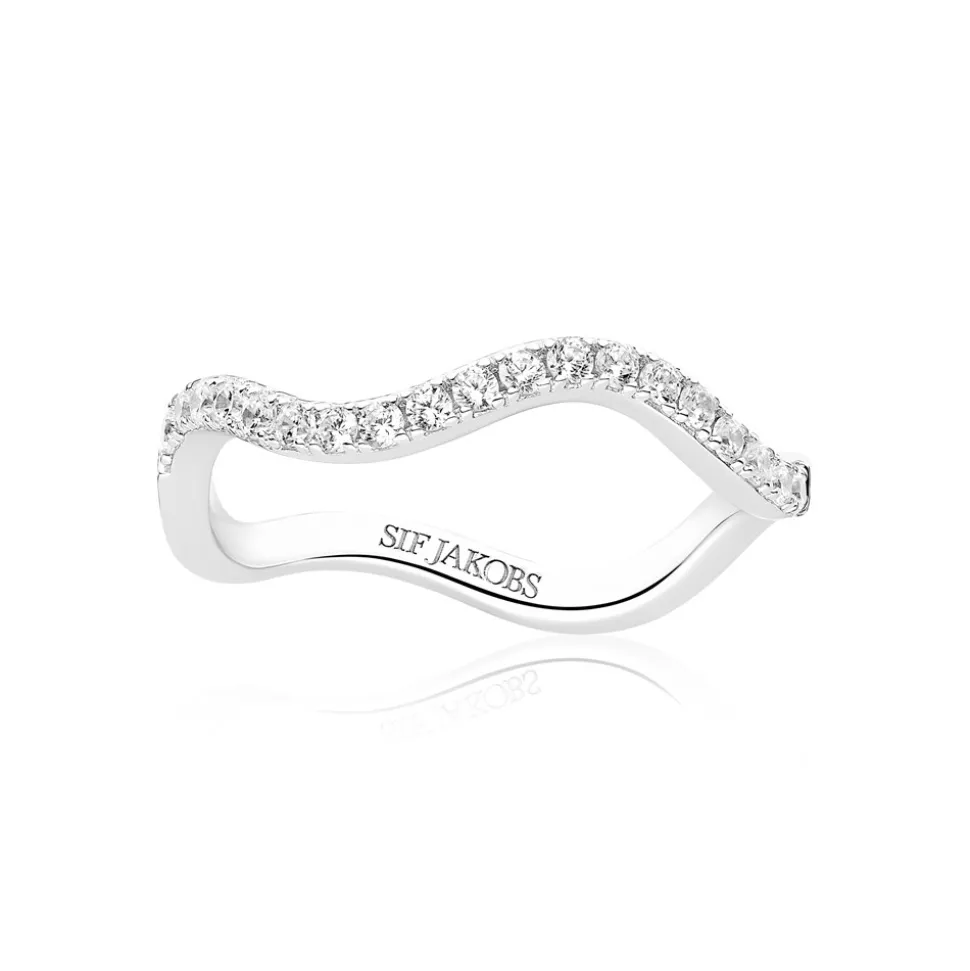 Ellera Waves Ring, Silver, 56