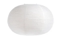 Ellipse Rispapir Lampeskærm, Hvid, Ø70 cm