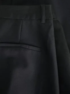 Ellis Wide Højtaljede Bukser, Black, S/L32