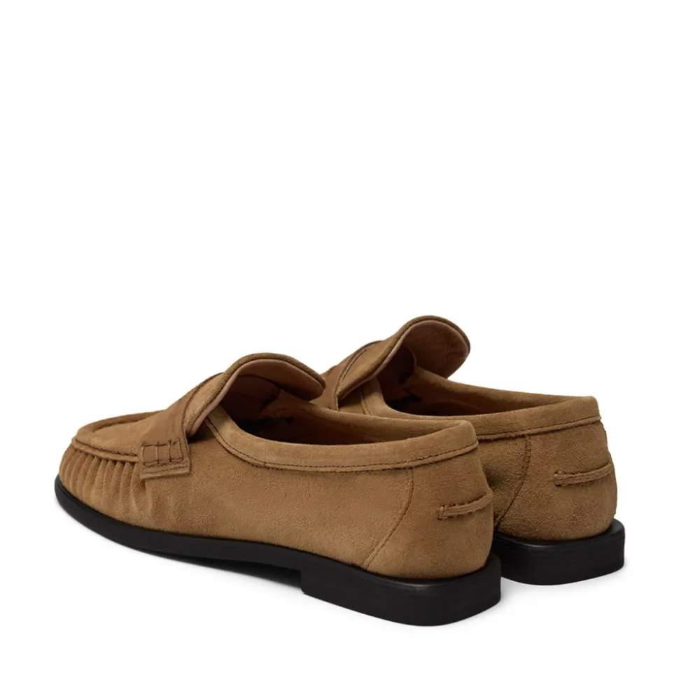 Elmira Loafers, Tan Suede, 39