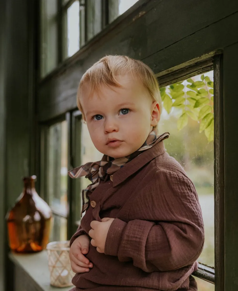 Elmo Skjorte, Coffee Bean, 122 cm