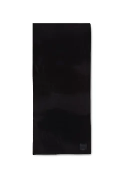 Emblem Brushed Wool Tørklæde, Black