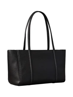Emblem Pebble Shopper, Black