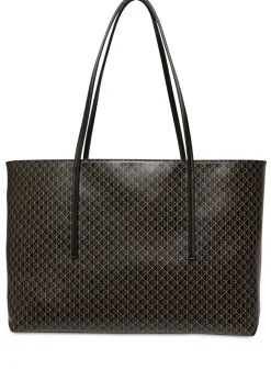 Emblem Tote W/ Pouch, Black AOP, Onesize