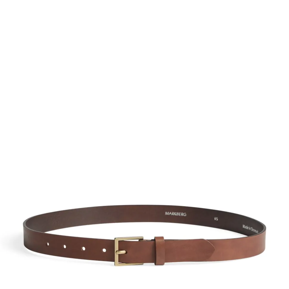Emira Bælte, Cognac/Gold, 95 cm