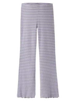 Emma Flare Bukser, Lavender Gray, 122 cm