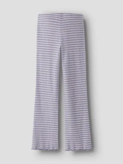 Emma Flare Bukser, Lavender Gray, 122 cm