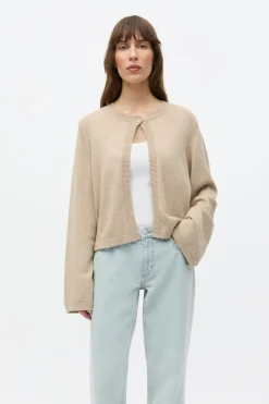 Enjade Langærmet Cardigan, Brindle Mel, M