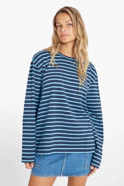 Enkulla Langærmet T-shirt, Navy/Blue, M