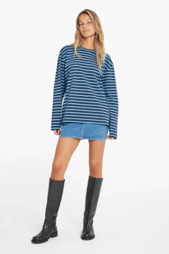 Enkulla Langærmet T-shirt, Navy/Blue, M