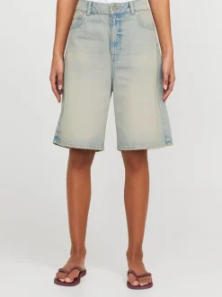 Erin Baggy Shorts, Light Blue Denim Vintage Wash, L