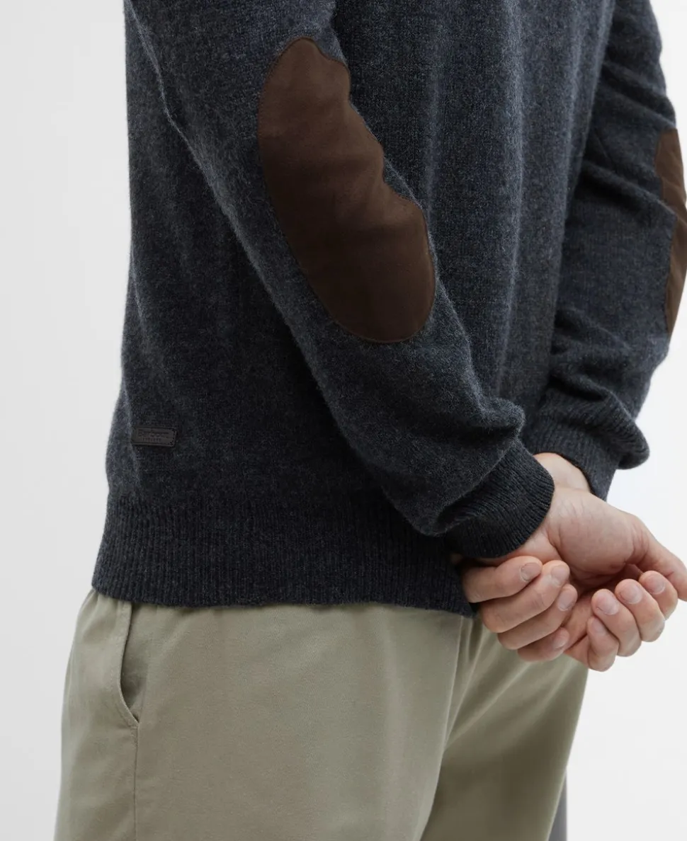 Essential Patch Crew Striktrøje, Charcoal, L