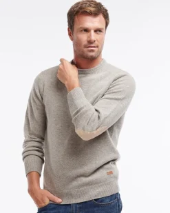 Essential Patch Crew Striktrøje, Stone, XL