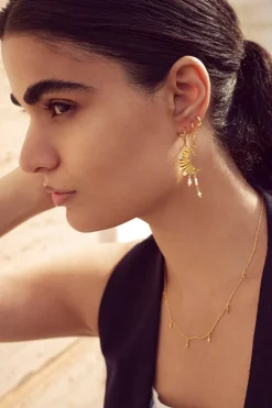 Esta Øreringe, Gold Plated/Pearl