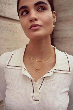 Eva Choker Halskæde, Guld, 41 cm