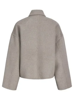 Eve Wool Blend Jakke, Greige, M