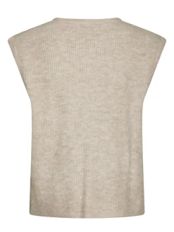 Everest Knit Vest, Sand Melange, 36
