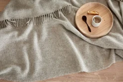 Falketind Uldplaid, Natural Beige, 120x180 cm