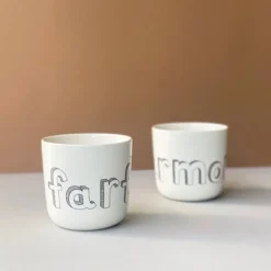 Farfar Kop, Hvid/Sort, 30 cl