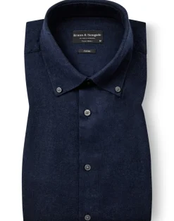 Faruk Casual Modern Fit Skjorte, Dark Blue, XL