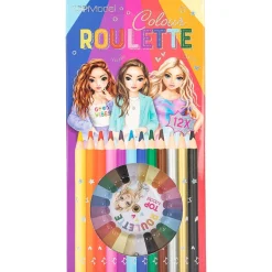 Farveroulette + 12 Farveblyanter
