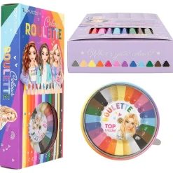 Farveroulette + 12 Farveblyanter