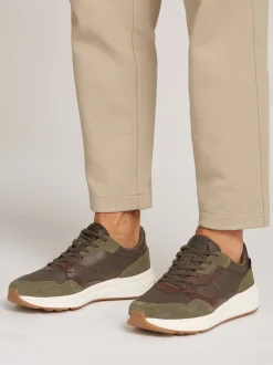 Faston Cordura Mix Sneakers, Army Green, 44