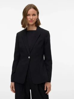 Filia Fitted Blazer, Black, 42