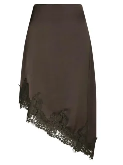 Fiora Lace Nederdel, Dark Brown, 38
