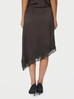 Fiora Lace Nederdel, Dark Brown, 38