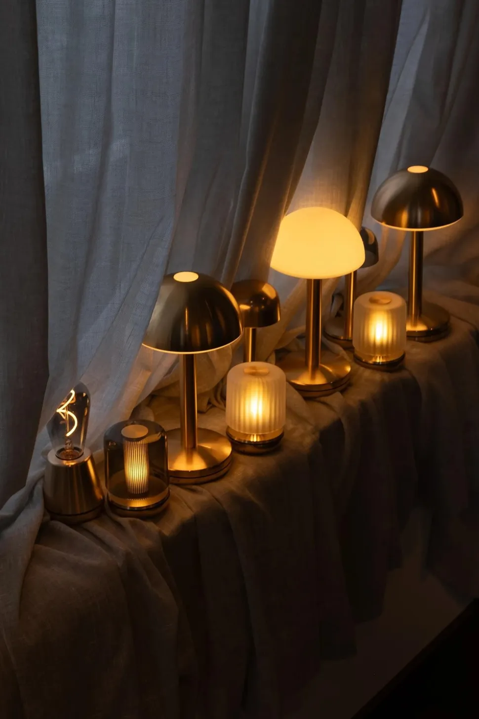 Firefly Bordlampe, Bronze/Frosted