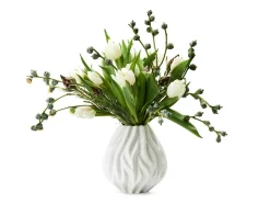 Flame Vase, Hvid, 15 cm