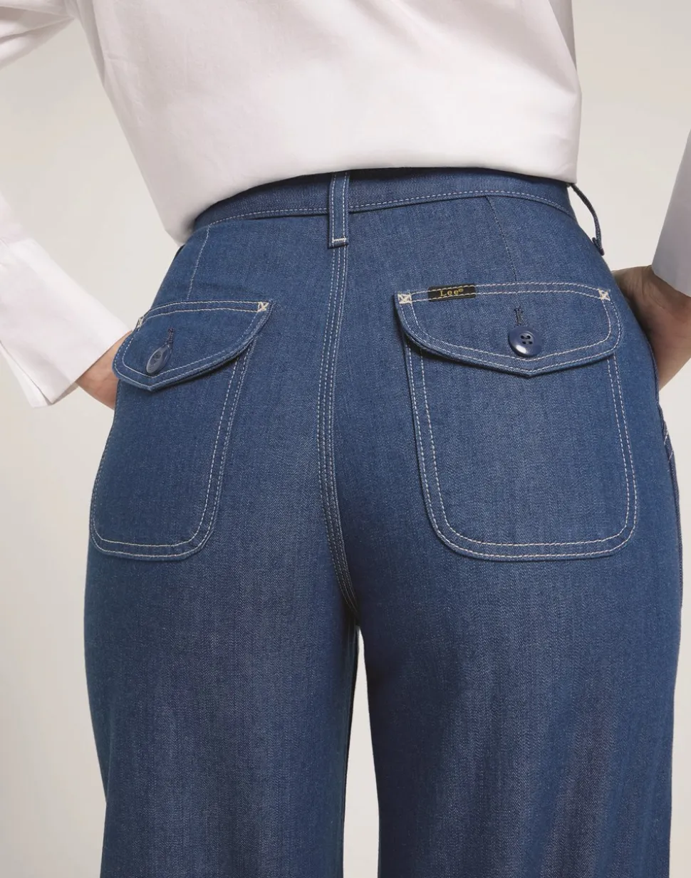 Flap Pocket Stella Jeans, Bask In It, W29/L31