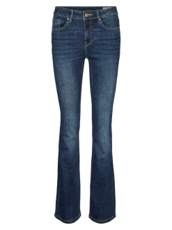 Flash Flared Jeans, Dark Blue Denim, XS/L32
