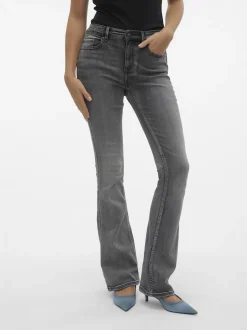 Flash Flared Jeans, Medium Grey Denim, XL/L32