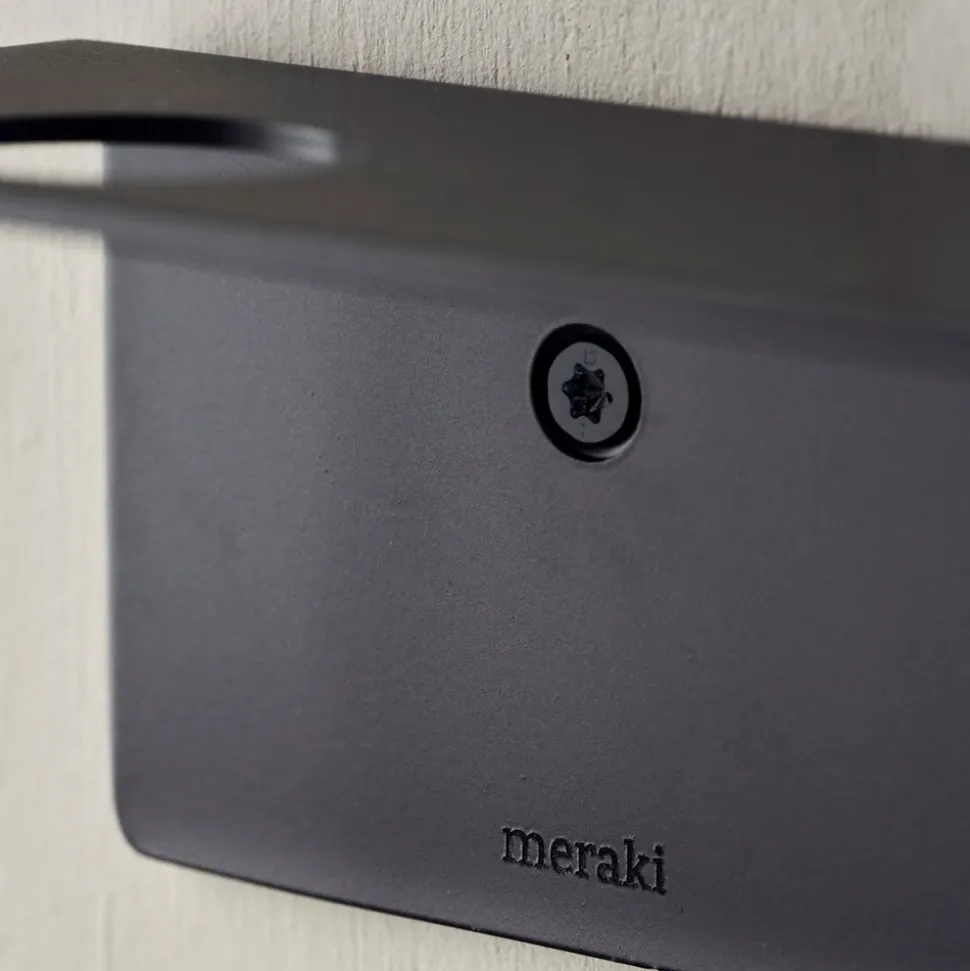 Flaskeophæng Med Knager Hylde, Sort, 50x5,8x6,8 cm