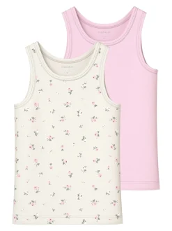 Flower 2-pak Undertrøjer, Jet Stream, 86 cm